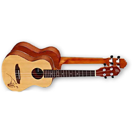 BONFIRE UKULELE TENOR 4-STR.    ORTEGA SAPELE BODY, SPRUCE TOP