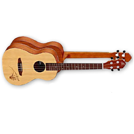 Bonfire UKULELE BARITONE 4-STR. ORTEGA SAPELE BODY, SPRUCE TOP