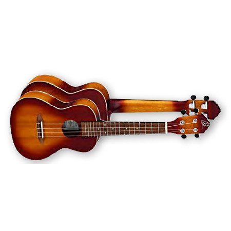 UKULELE CONCERT 4-STR.  ORTEGA TRANSPARENT SUNBURST, OKOUME W