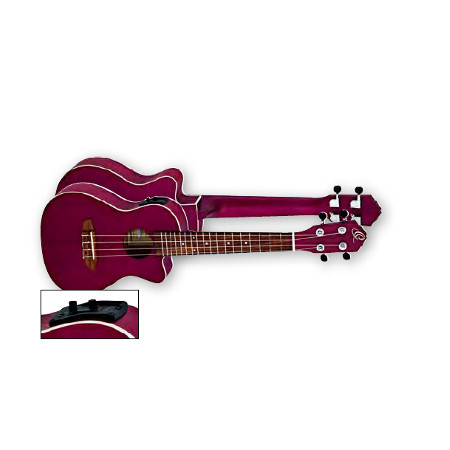 UKULELE CONCERT 4-STR.  ORTEGA RASPBERRY, SATIN, DIE CAST