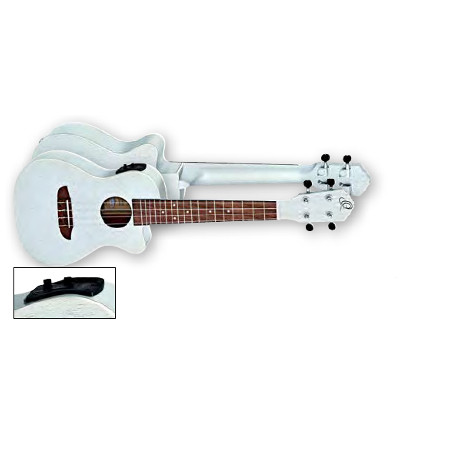 UKULELE CONCERT 4-STR.  ORTEGA SILVER, SATIN, DIE CAST