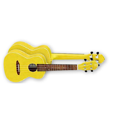 UKULELE CONCERT 4-STR.  ORTEGA TRANSPARENT YELLOW,OKOUME WOOD