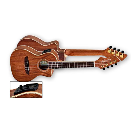 UKULELE CONCERT 4-STR.  ORTEGA OPEN PORE, FULL WALNUT, PREAMP