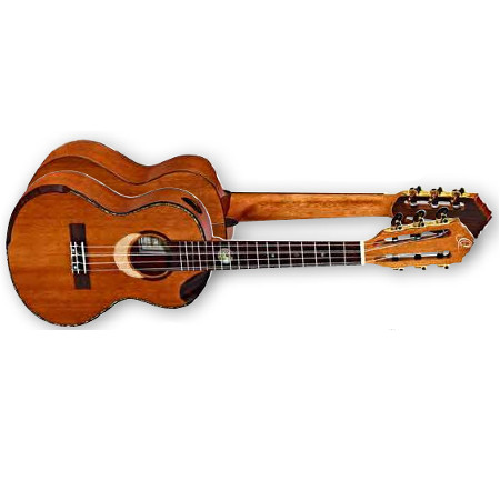 UKULELE TENOR 6-STR.    ORTEGA ALL SOLID MAHOGANY, RW ARMREST