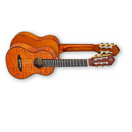 GUITARLELE 6-STR.       ORTEGA FLAMED MAHOGANY, SOLID TOP