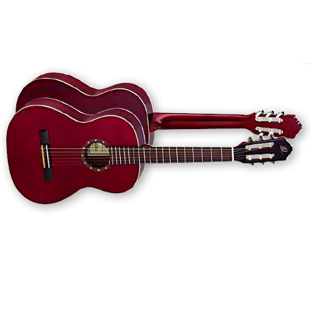 NYLON 6-STR. GUITAR     ORTEGA WINE RED,MAHOGANY BODY