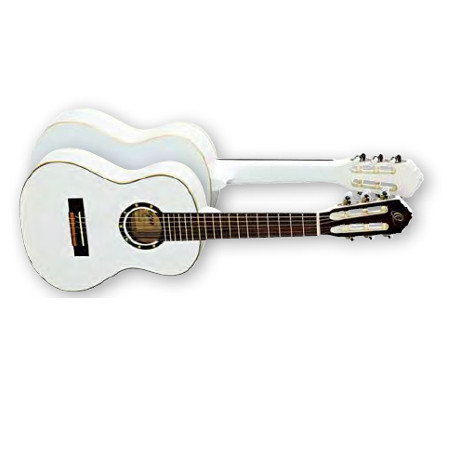 NYLON 6-STR. GUITAR     ORTEGA WHITE, MAHOGANY BODY