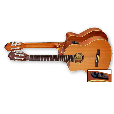 NYLON 6-STR. GUITAR     ORTEGA SO. CEDAR TOP, EQ SYSTEM