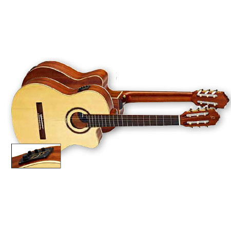 NYLON 6-STR. GUITAR     ORTEGA WITH PU-SYSTEM,SLIM NECK