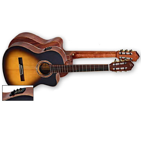NYLON 6-STR. GUITAR     ORTEGA TOBACCO SUNBURST TOP,SLIM NECK