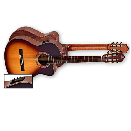 NYLON 6-STR. GUITAR     ORTEGA HONEY BURST, CUT, MAGUS PRO