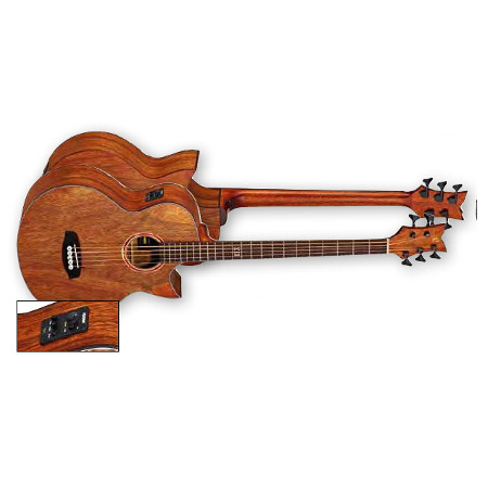 ACOUSTIC-EL. BASS 5-STR.ORTEGA DAO GLOSS,FISHMAN,CUTAWAY,34"