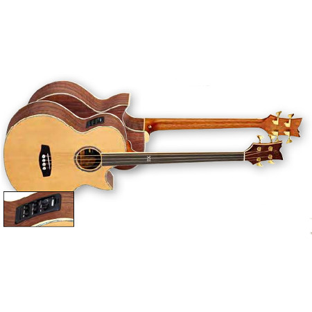 ACOUSTIC-EL. BASS 4-STR.ORTEGA FRETLESS, FISHMAN