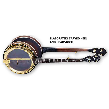 BANJO DELUXE 5-STR.     ORTEGA FLAMED MAPLE