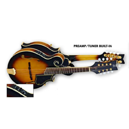MANDOLIN A-STYLE 8-STR.ORTEGA TOBACCO SUNBURST, WITH PREAMP