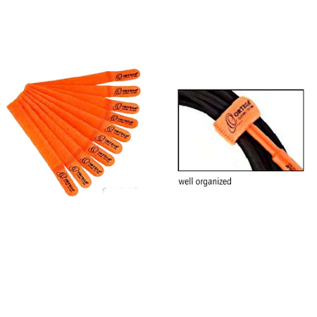 CABLE TIES PACK OF 10   ORTEGA HOOK & LOOP, 180 x 20MM