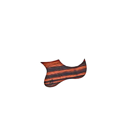 WOODEN PICKGUARD UKE    ORTEGA STRIPED EBONY/FOR TE & BA