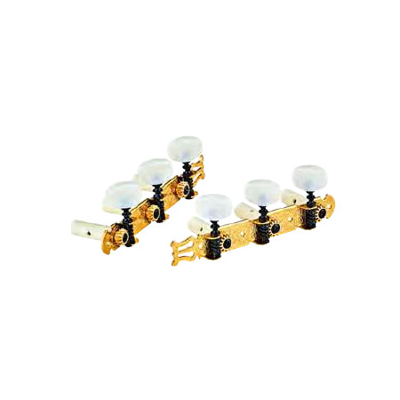 CLASSIC TUNING MACHINES ORTEGA SET, GOLD HW / WHITE TUBES