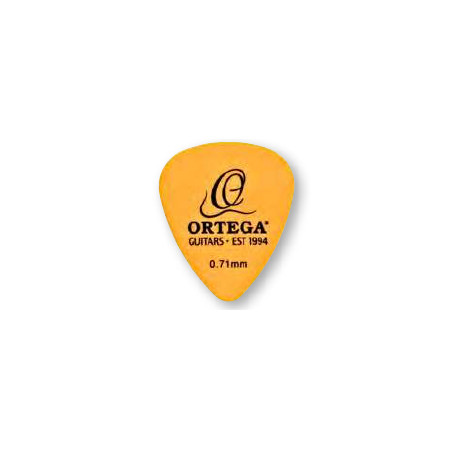 PICKS, 20 PCS MEDIUM    ORTEGA 0,71MM, SANDY SURFACE