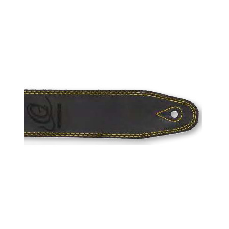 GUITAR STRAP LEATH.85MM ORTEGA BLACK