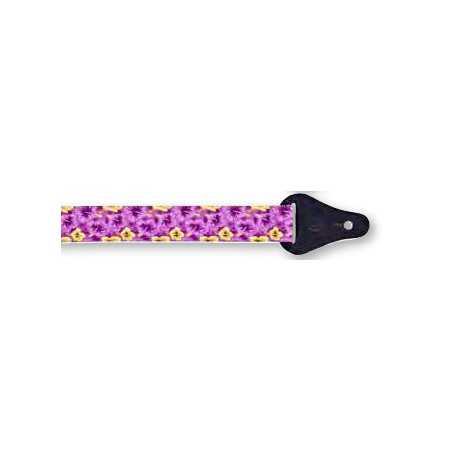 UKULELEN STRAP 37MM     ORTEGA PURPLE FLOWER