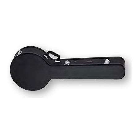 CASE BANJO 5/6-STR.     ORTEGA BLACK,FLAT TOP, ECONOMY SERIES
