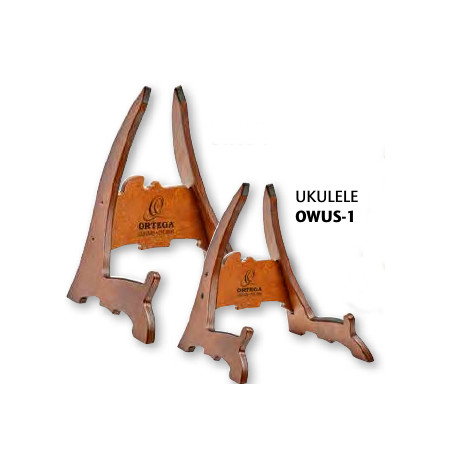 WOODEN UKULELE STAND    ORTEGA DARK BROWN