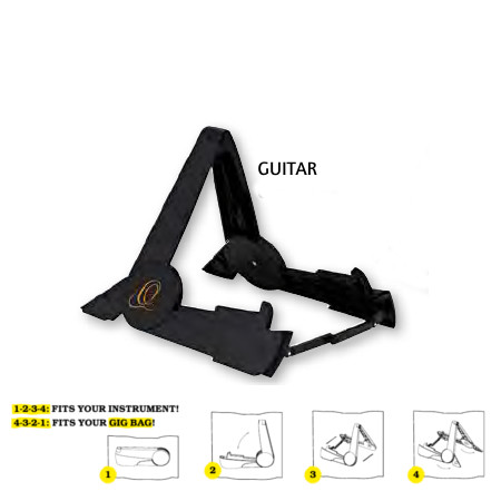PORTABLE GUITAR STAND   ORTEGA BLACK