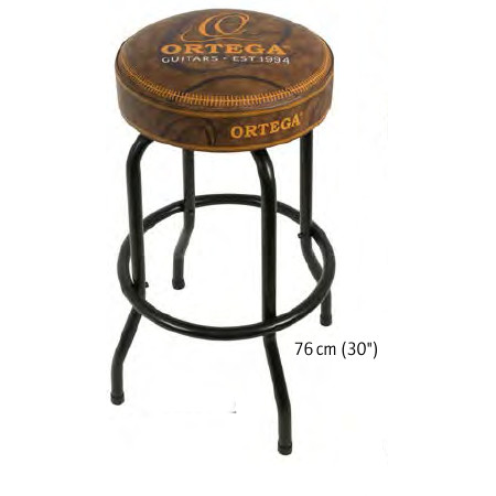 BAR STOOL 30"           ORTEGA BROWN TOP / BLACK HARDWARE