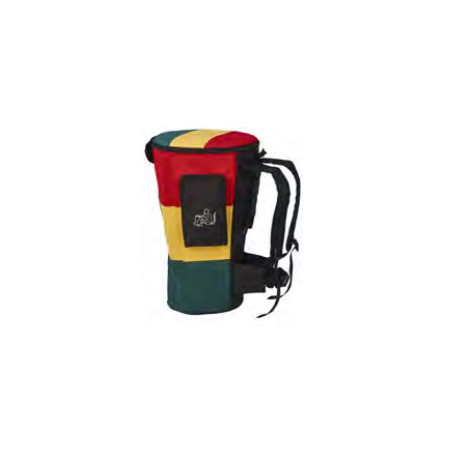 Afroton Djembe bag, pro, Rasta, up to Ø 34cm, H 65cm, F Ø 28cm