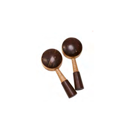 Afroton Coconut Maracas, flat, pair