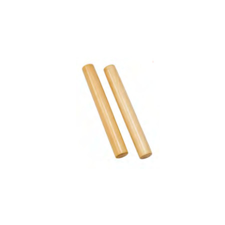 Afroton Claves, whitewood, L 20cm, Ø 2,5cm