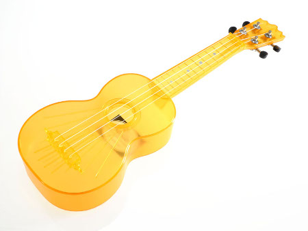 Transparent Orange Plastic Soprano Ukulele