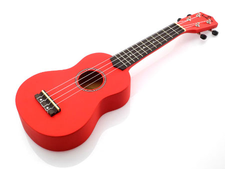 Koki'o linden soprano Ukulele red w/bag