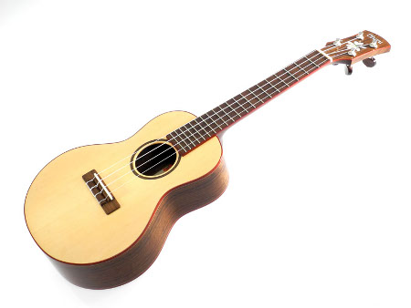 All Solid Spruce/Ovangkol Concert Ukulele incl. Case
