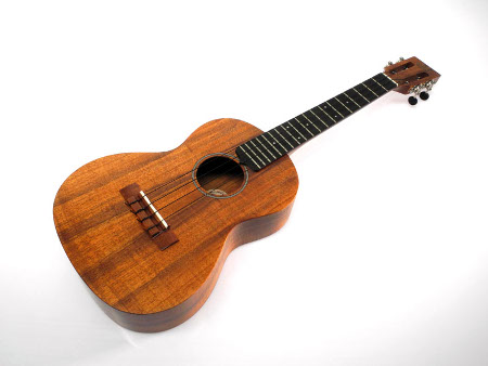 Solid Hawaiian Koa Tenor Ukulele Slotted Head