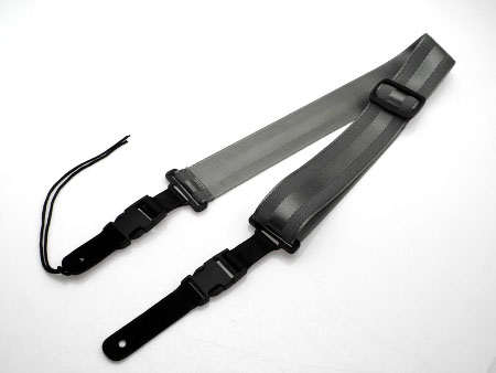 Nylon Ukulele strap grey max.135 cm