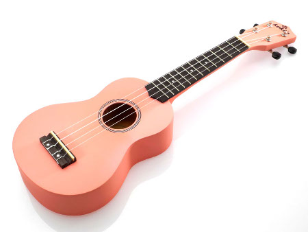 Koki'o linden soprano Ukulele pink w/bag