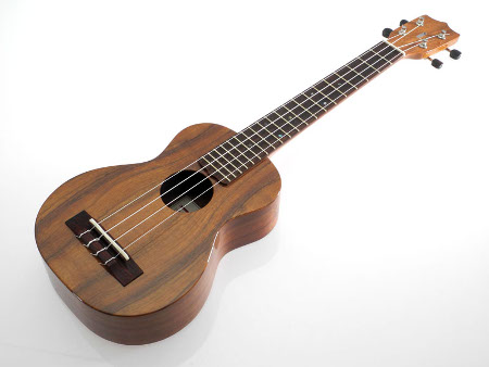 Solid Hawaiian Koa Concert Longneck Ukulele Gloss