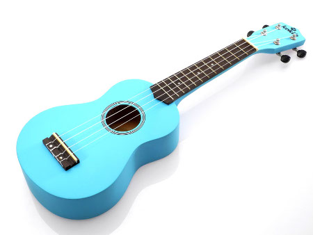 Koki'o linden soprano Ukulele lightblue w/bag