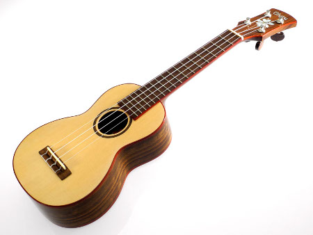 All Solid Spruce/Ovangkol Soprano Ukulele incl. Case