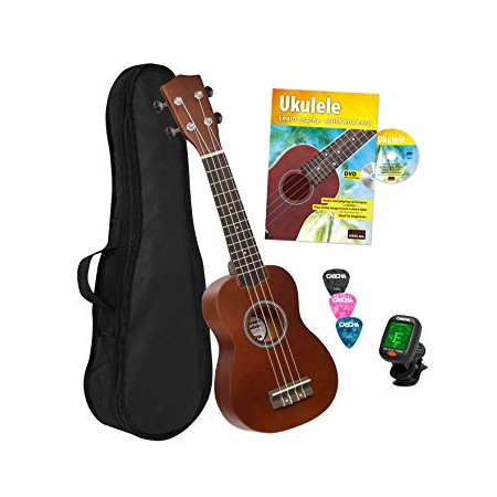 Cascha szoprán ukulele, + 3 pengető+hangoló+ könyv