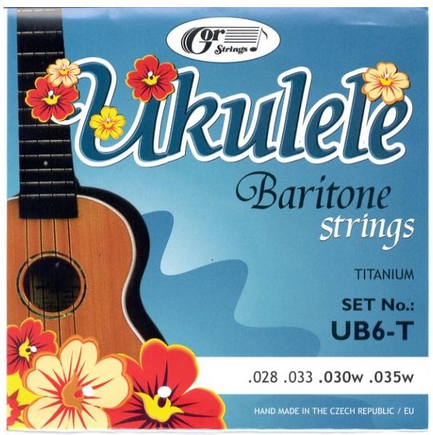 Gorstrings ukulele húrkészlet: bariton/Titanium, 