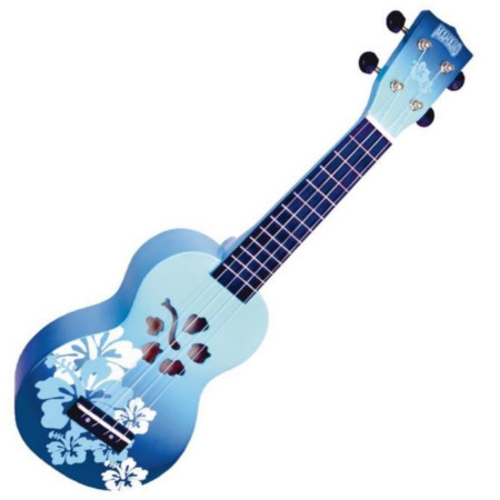 Mahalo szoprán Ukulele Hibiscus Blue Burst