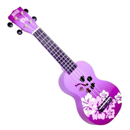 Mahalo szoprán Ukulele Hibiscus Purple Burst