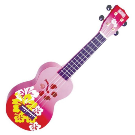 Mahalo szoprán Ukulele Hibiscus Red Burst