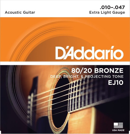 D addario gitár húrkészlet Ej10