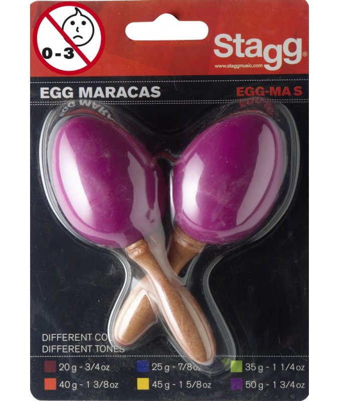 Stagg tojás maracas lila