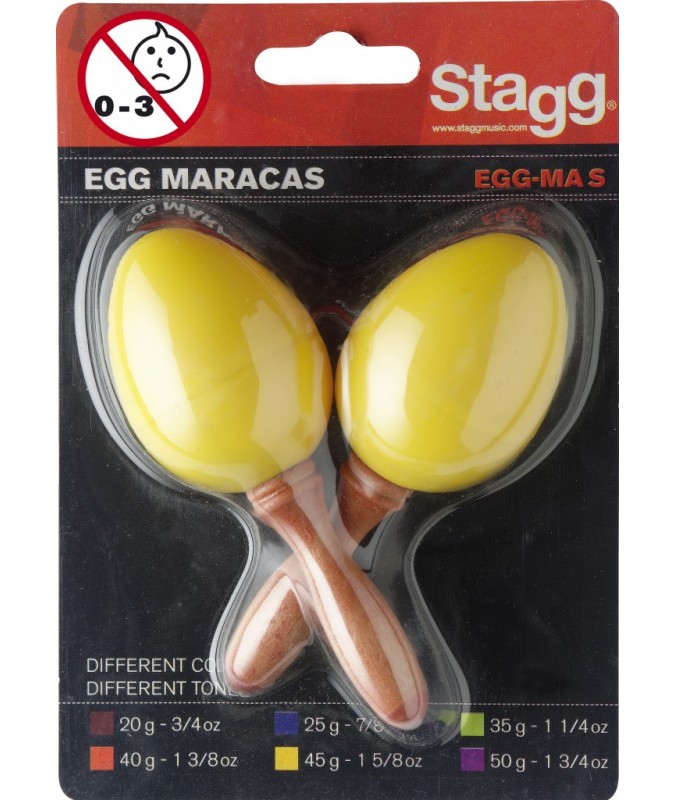 Stagg tojás maracas sárga