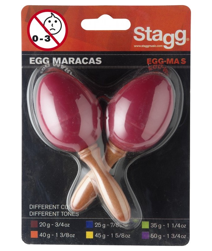 Stagg tojás maracas piros